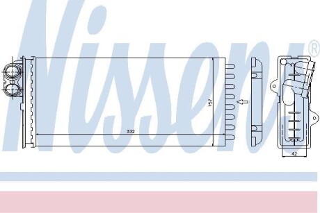 Радиатор печки NISSENS 73375