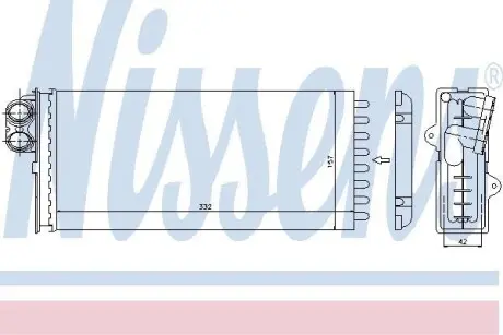 Радиатор печки NISSENS 73375