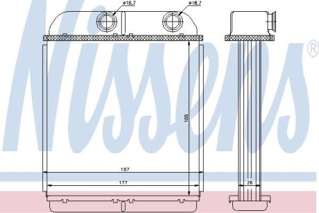 Радиатор печки NISSENS 73644