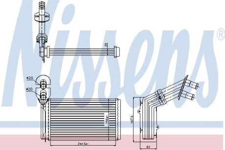 Радиатор печки NISSENS 73973