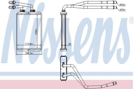 Радиатор печки NISSENS 73990