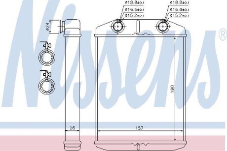 Радиатор печки NISSENS 76514