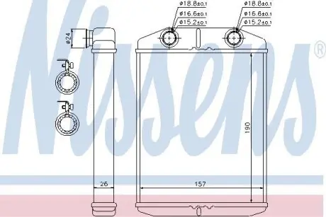 Радиатор печки NISSENS 76514