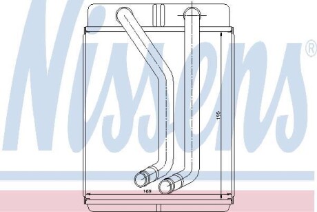 Радиатор отопителя салона NISSENS 77507