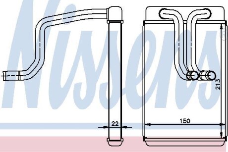 Радиатор печки NISSENS 77620