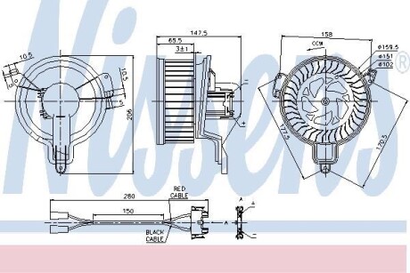 Вентилятор салона NISSENS 87048