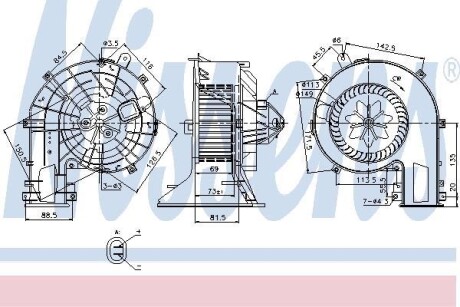 Вентилятор салону NISSENS 87078