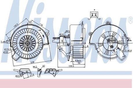 Вентилятор салону NISSENS 87083