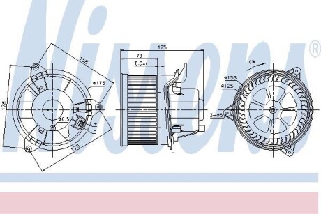 Вентилятор салона NISSENS 87122