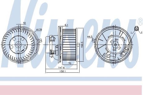 Вентилятор салона NISSENS 87187