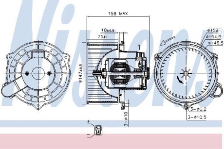 Вентилятор салона NISSENS 87234