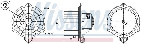 Вентилятор салону NISSENS 87389