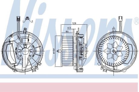 Вентилятор салона NISSENS 87425