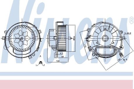 Вентилятор салона NISSENS 87426