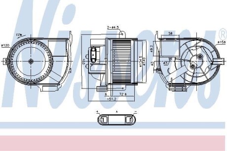 Вентилятор салона NISSENS 87487