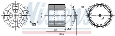 Вентилятор салона NISSENS 87722