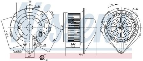 Вентилятор салона NISSENS 87798