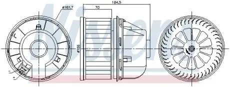 Вентилятор салону NISSENS 87817