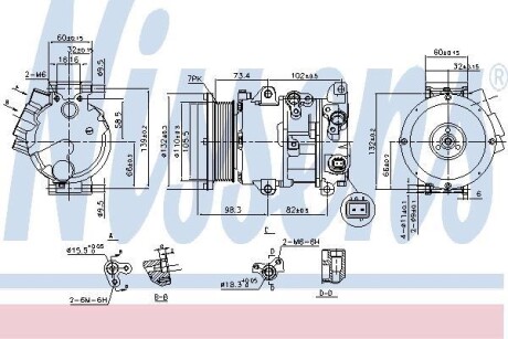 Компресор кондиціонера NISSENS 890144