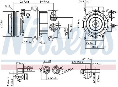 Компрессор кондиционера NISSENS 890179