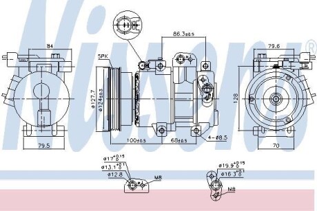 Компрессор кондиционера NISSENS 890232