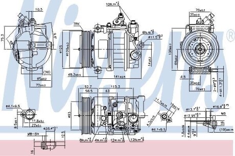 Компресор кондиціонера NISSENS 890322