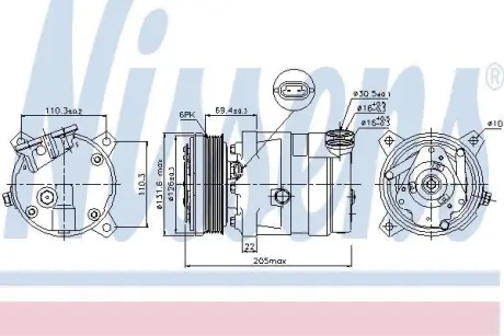 Компресор кондиціонера First Fit NISSENS 89058