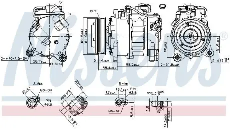 Компресор кондиціонера First Fit NISSENS 890622