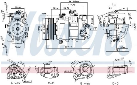 Компресор кондиціонера NISSENS 890757