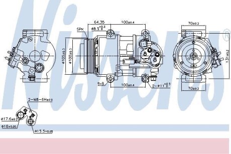 Компрессор кондиционера NISSENS 89089