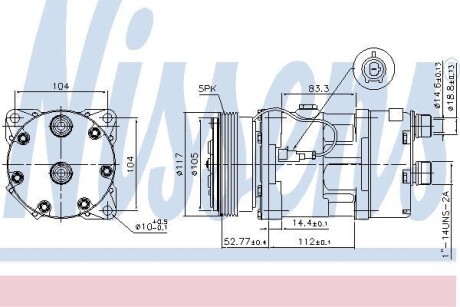 Компресор кондиціонера First Fit NISSENS 89123 (фото 1)