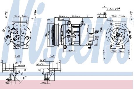 Компрессор кондиционера NISSENS 89201