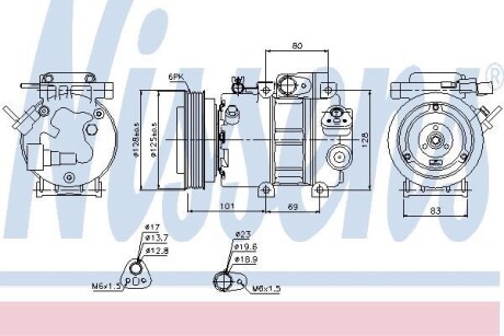 Компресор кондиціонера NISSENS 89298