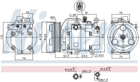 Компресор кондиціонера NISSENS 89311