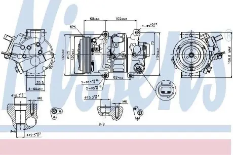 Компрессор кондиционера NISSENS 89314