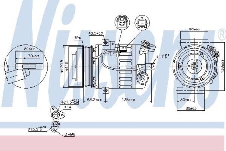 Компрессор кондиционера NISSENS 89392