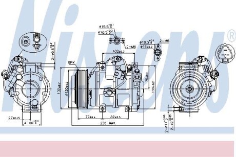 Компрессор кондиционера NISSENS 89511