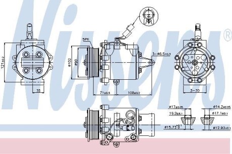 Компресор кондиціонера NISSENS 89591