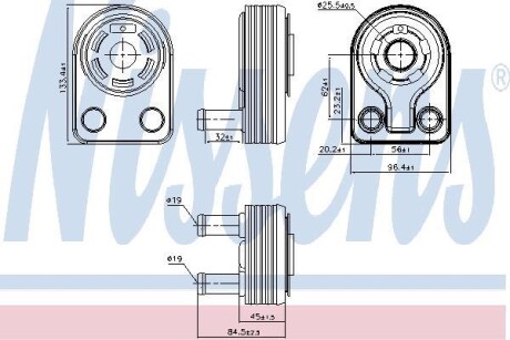 Радиатор масляный NISSENS 90971