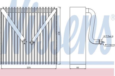 Испаритель кондиционера NISSENS 92191