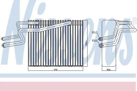 Випарник кондиціонера NISSENS 92215