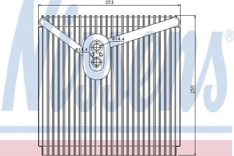 Испаритель кондиционера NISSENS 92267