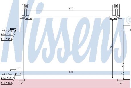 Радиатор кондиционера NISSENS 940009