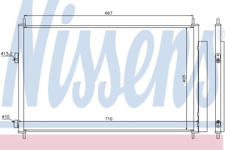 Радіатор кондиціонера NISSENS 940021