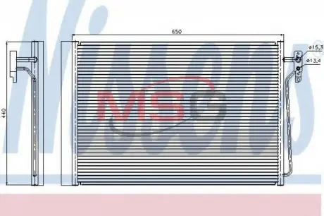 Радиатор кондиционера NISSENS 940045