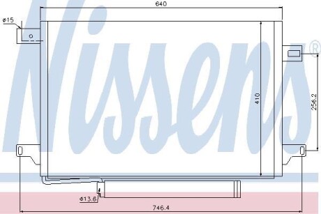 Радiатор кондицiонера NISSENS 940054