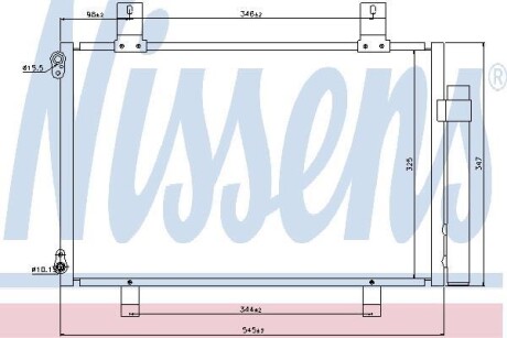 Радіатор кондиціонера NISSENS 940057