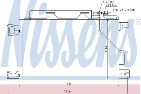 Радиатор кондиционера NISSENS 940100