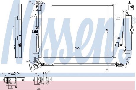 Радіатор кондиціонера NISSENS 940142