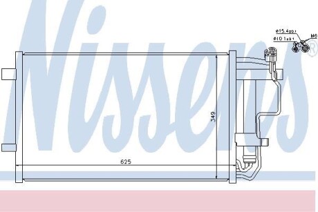 Радіатор кондиціонера NISSENS 940149